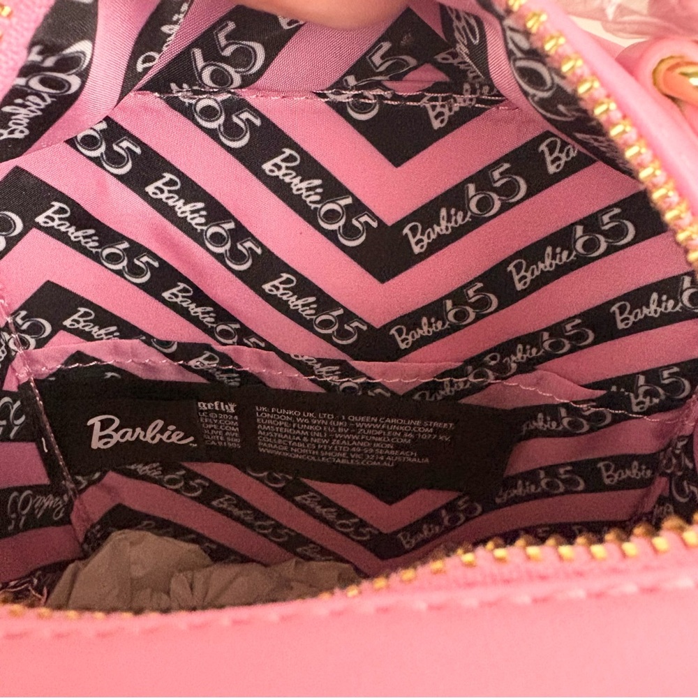 Loungefly Barbie 65th Anniversary Hard Tag Crossbody Bag New With Tags - Picture 12 of 16